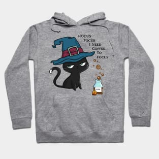 Hocus Pocus I Need Coffee To Focus Hoodie